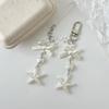 Ins Baroque Bow Starfish Lanyard Keychain Y2K Sweet Beaded Mobile Phone Chain Girly Bag Pendant Hanging Decoration