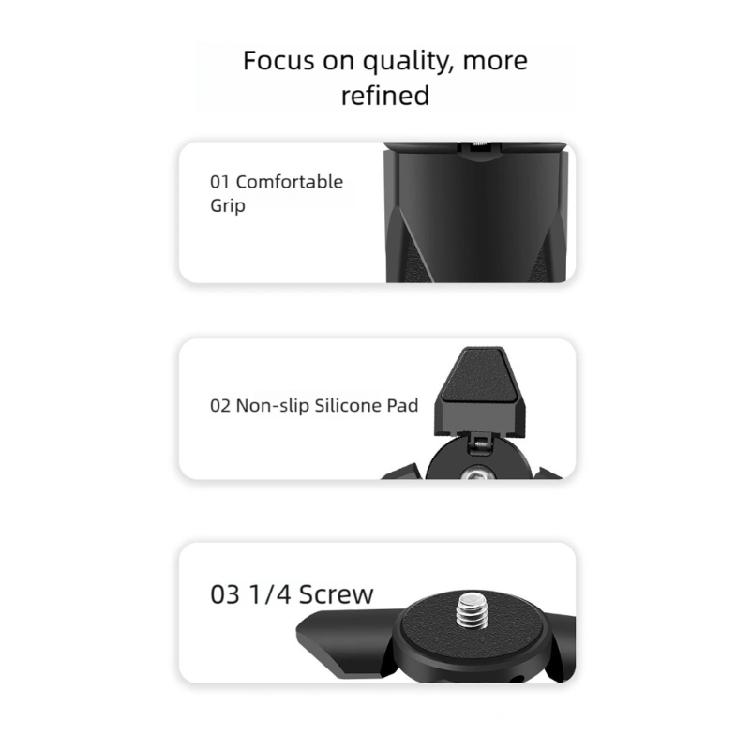 Quick Release Aluminum Alloy Tripod Mount Auto Expanding Universal 1/4Inch Adapter Travel Camera Stand