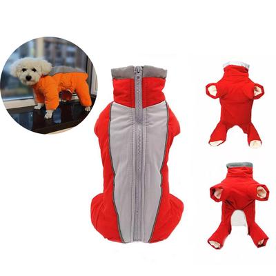 Hundemantel, Winter-Overall für Hunde, warm, wasserdicht, Haustier-Overall, Hose, männlich/weiblich, reflektierend, Kleidung für kleine Hunde, Welpen-Daunenjacke
