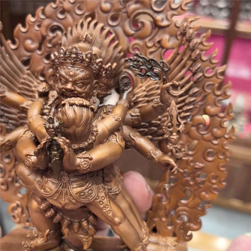 50% off RARE buddha Vajrakilaya Dorje Phurpa Karma Heruka copper carving Exquisite buddha for monk buddhist altar family worship