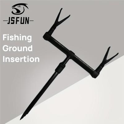 1pcs Carp Fishing Buzz Bars for 2Rods Aluminium Fishing Rod Support Holder Fishing Accessories