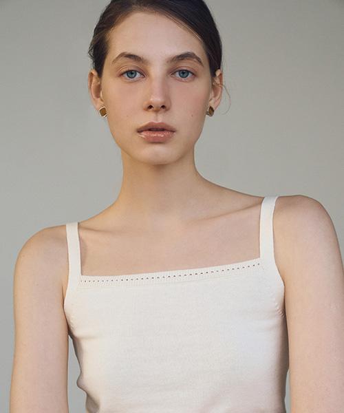 ANGELO BIANCO Pale Routine Sleeveless Knit