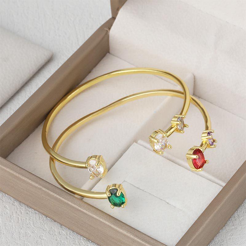 European and American New Simple Women's Hand Jewelry LOVE Open Bracelet Geometric Bracelet Jewelry