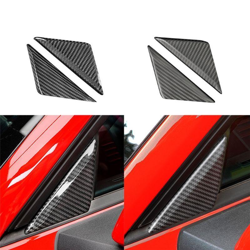 For Ford Mustang A Pillar Panel Trim For Ford Mustang Carbon Fiber For Ford Mustang Car Accessories