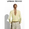 UR 2025 Winter Women's Ruffle Round Neck Short Knit Cardigan