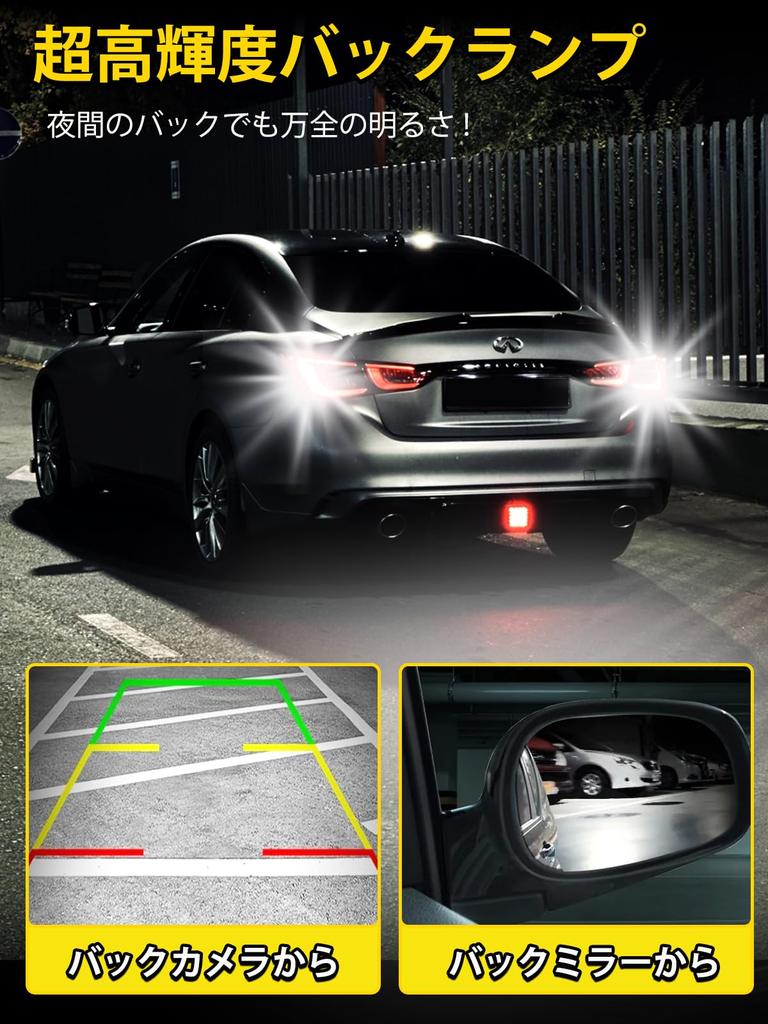 VICOIU T16 LED Back Lamp, Explosive Light, T15 LED, White, 36 SMD New Lens,