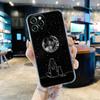 Funny Cute Cat Line Art Clear Phone Case for Apple iPhone 14 11 12 13 Pro Max 7 8 SE XR XS X Max 6 6s Plus Soft Silicone Cover