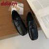 Fashion Fashion Lace Up Footwear Flats With Shoes For Ladies Casual Soft Female Square Toe Women Flats Shallow Shoes New In 2025