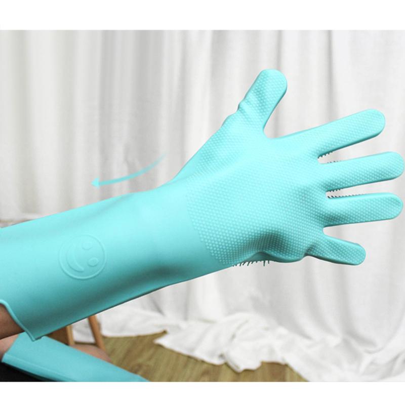 Pet Bathing Bruch Grooming Gloves Heat Resistant Silicone Hair Removal Tools for Cats Dogs