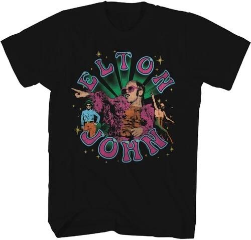Elton John - Elton John - Images T-Shirt - Large Black 17111150A3 [New ] Black, M