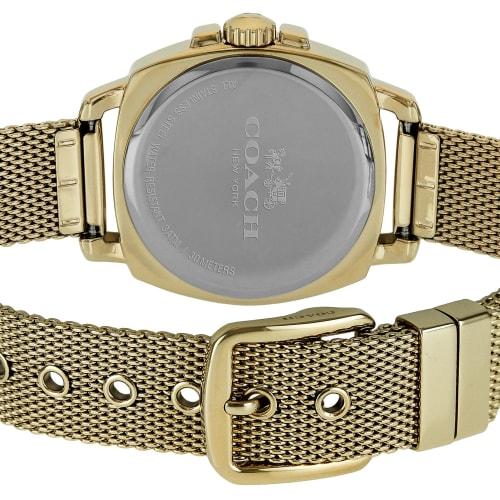 Coach Boyfriend 33mm Women's Watch, Gold Dial, Stainless Steel, Quartz Movement, 14502490