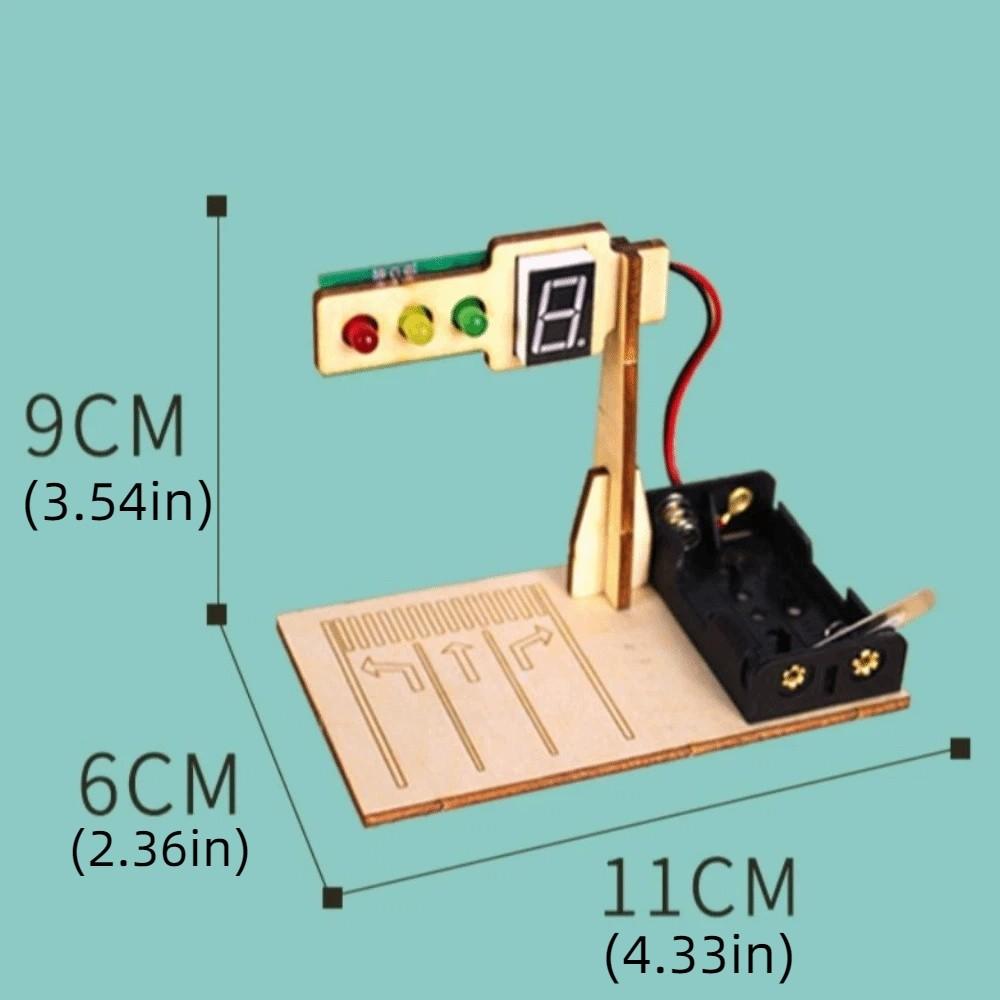Wooden Traffic Light Model Handmade Craft Traffic Lights Model  Kids Education
