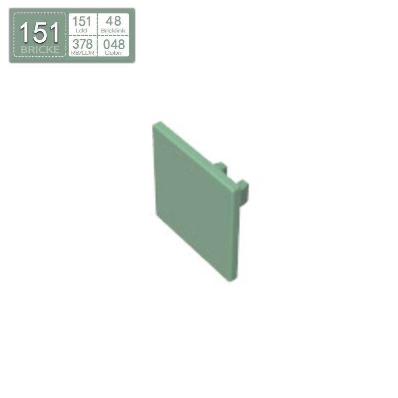 BRICKE 15210 2x2 Square Castle Flag, LEGO-Compatible MOC Accessory Blocks 50g (~114 pcs)