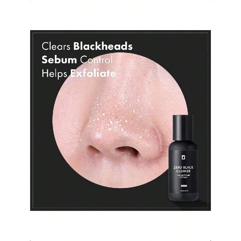Tosowoong Zero Black Cleaner 50ml | Potent Salicylic Acid, Witch Hazel & Charcoal Blend, Deep Blackhead Remover, Exfoliating Face Wash