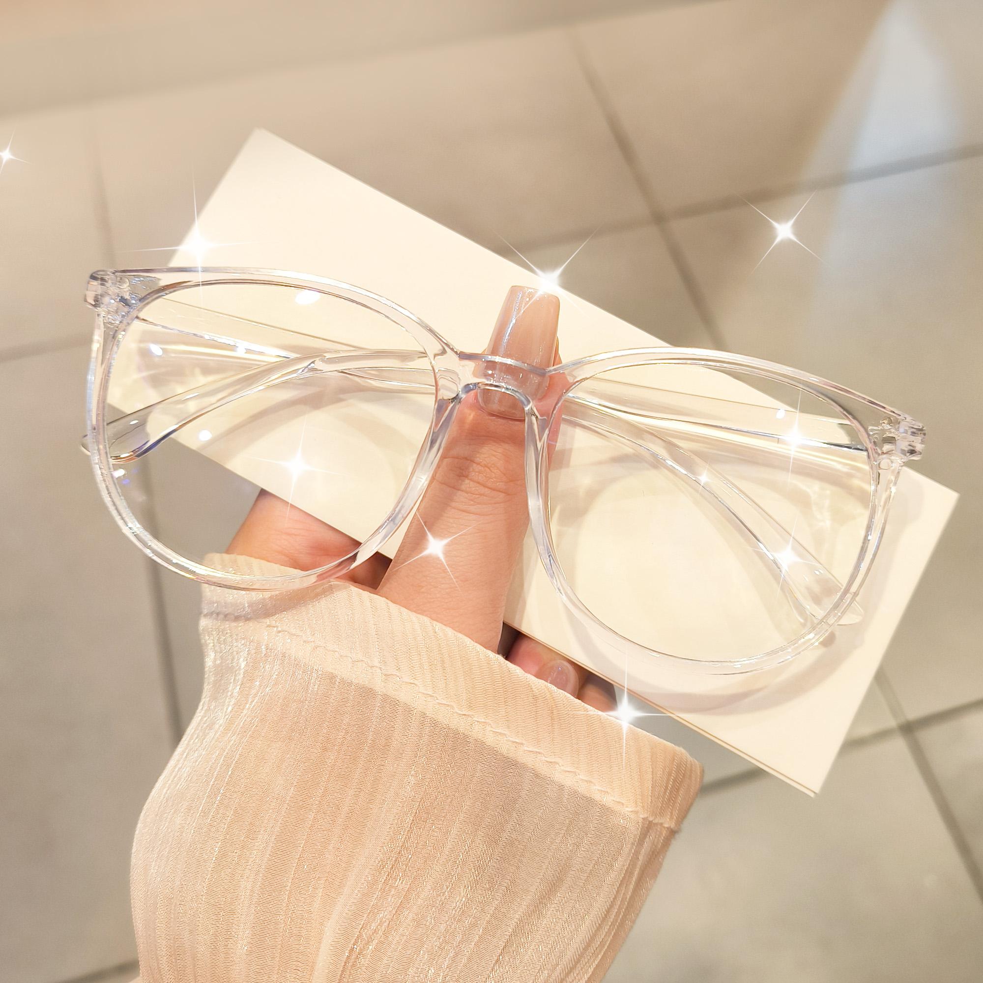 

Модные очки с прозрачными линзами в квадратной оправе, простые и универсальные, подарок для фото, модные очки для мужчин и женщин