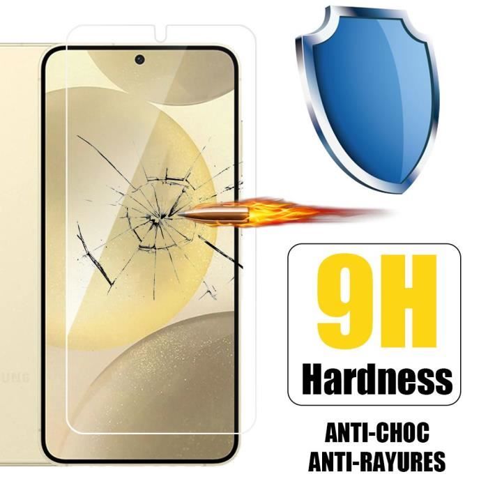 Verre Trempé - Samsung - Galaxy S24 - Protection d'Ecran 9H - Antichoc - Lot de 3