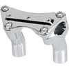 Chrome Motorcycle 3-1/2" Pullback Handlebar Risers & Top Clamp Kits Fit for Harley 1 Inch Bar Dyna Heritage Softail Fat Boy Touring Glide