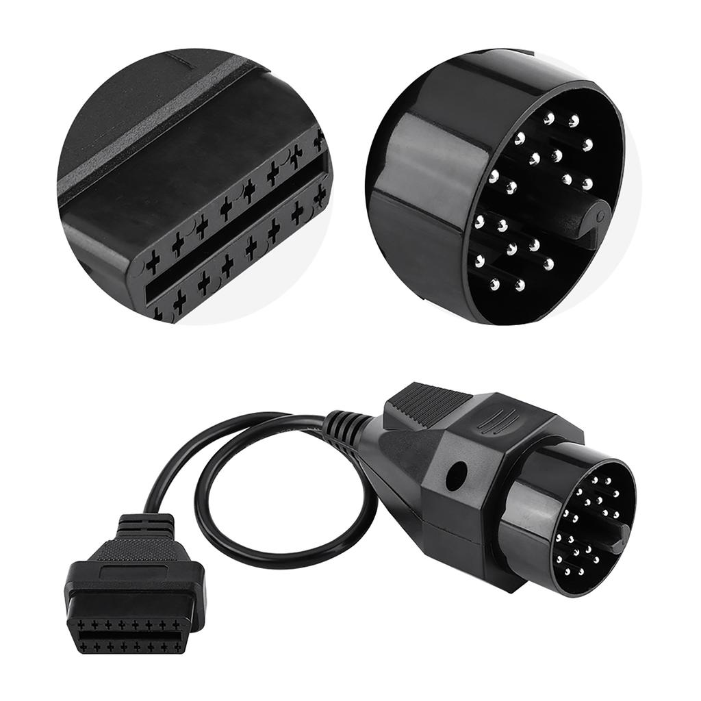 Connettore Adattatore OBD2 a 16 Pin con Cavo per Scanner per E36 E38 E39 E46 E53 X5 Z3