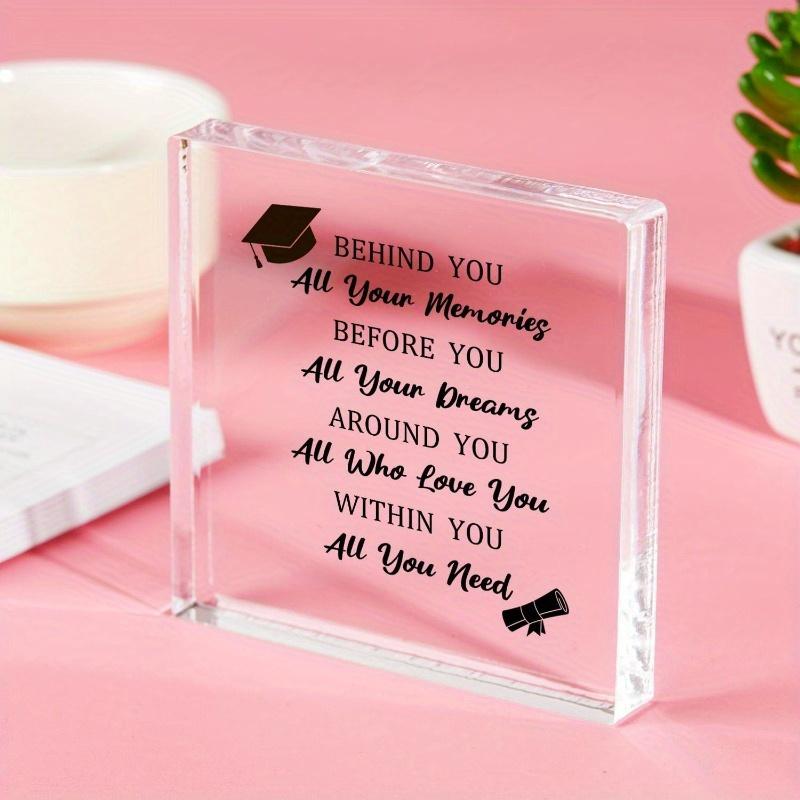 Inspirational Desk Ornamen, Graduation Cap Design, Contemporary Style - Graduation Gifts for Men & Women - Funny Grad Party Sign Decor Without Elec