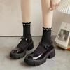 1 Pair Women's Mid Length Socks Pearl Decoration Fashion Pleated Pile Up Socks Lace Lace Lolita Jk Versatile Girls' Cotton Socks