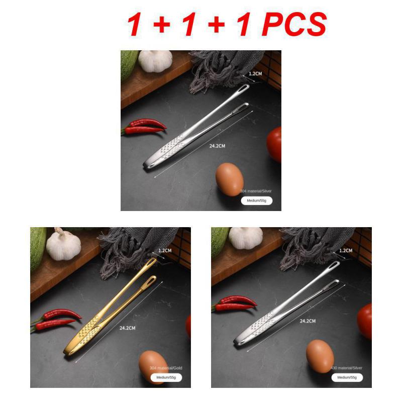 Stainless Steel Food Tongs Long Handle Non-Slip Barbecue Tongs Steak Tongs Kitchen Cooking Tools Kitchen Accessories