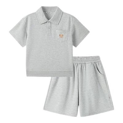 PawinPaw Boys' Cartoon Bear Moisture-Wicking Quick-Dry Summer Set