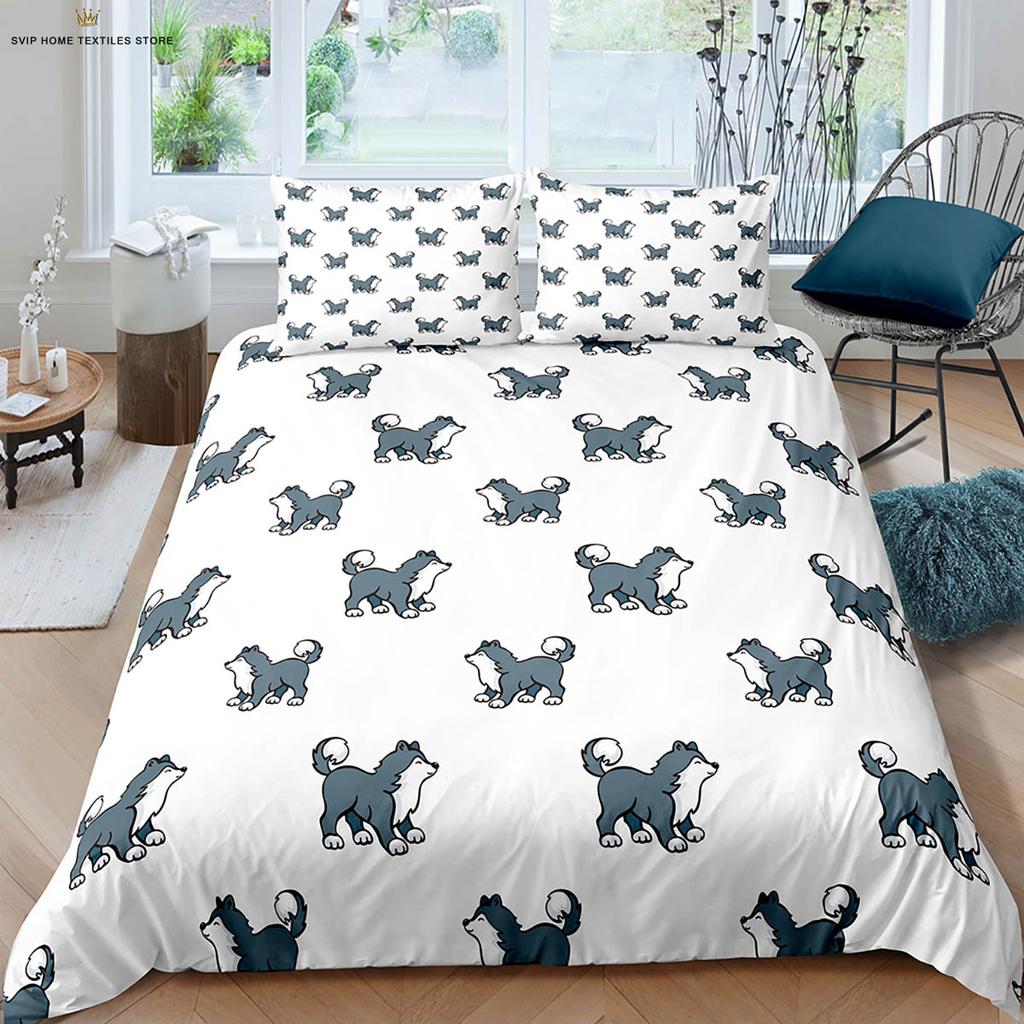 Animal Dog 3D Stereo Printing Quilt Cover Down Quilt Cover 100% Polyester Bedding Set Single Bed Kids Gift Single Bed Double Bed