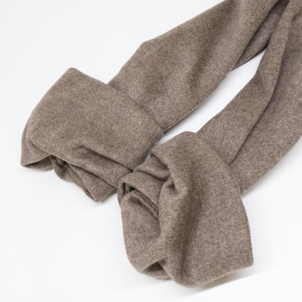 FOXEY [Good Condition] 33584-ACFE15KN Cashmerex Nylon Sable Fur Collar Leather Walnut Buttons Coat 40 greigeUsed