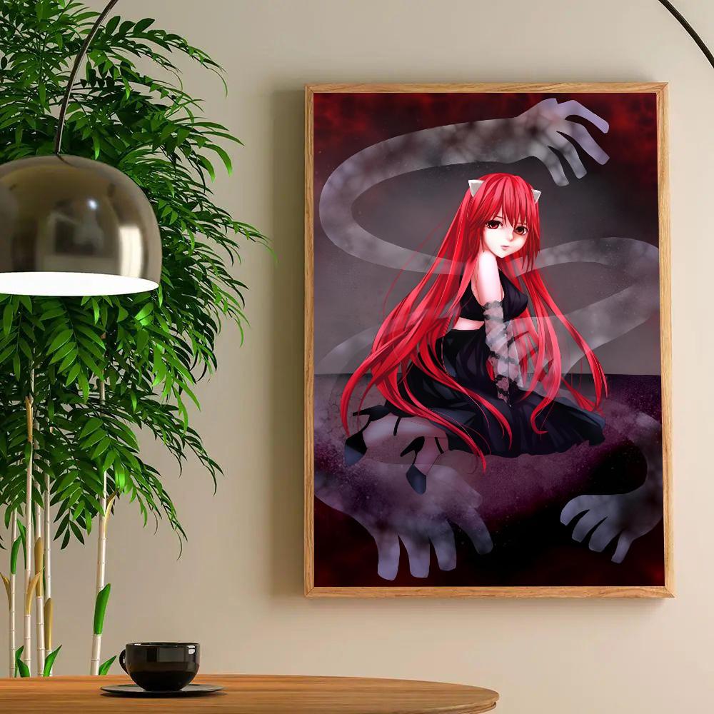 1pc Hot Classic Japanese Retro Elfen Lied Anime Poster HD Posters Home Room Bar Cafe Decor Art Wall Painting Picture