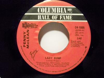 7inch Record PENNY MCLEAN - Lady Bump / Smoke Gets In Your Eyes C41005 Columbia, Inter Canada Soul/Funk Used