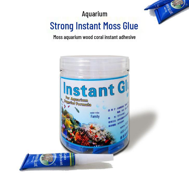 Aquarium Landscaping Glue for Aquatic Plants, Driftwood, Coral, and Moss