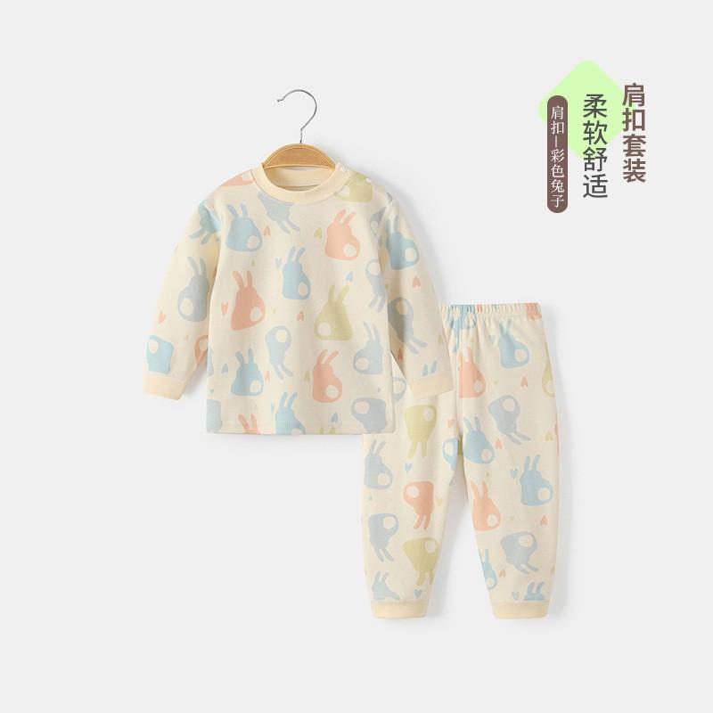 Soft Cotton Toddler Pajama Set Boys Girls Ages 1-3 Years Sleepwear Home Outfit