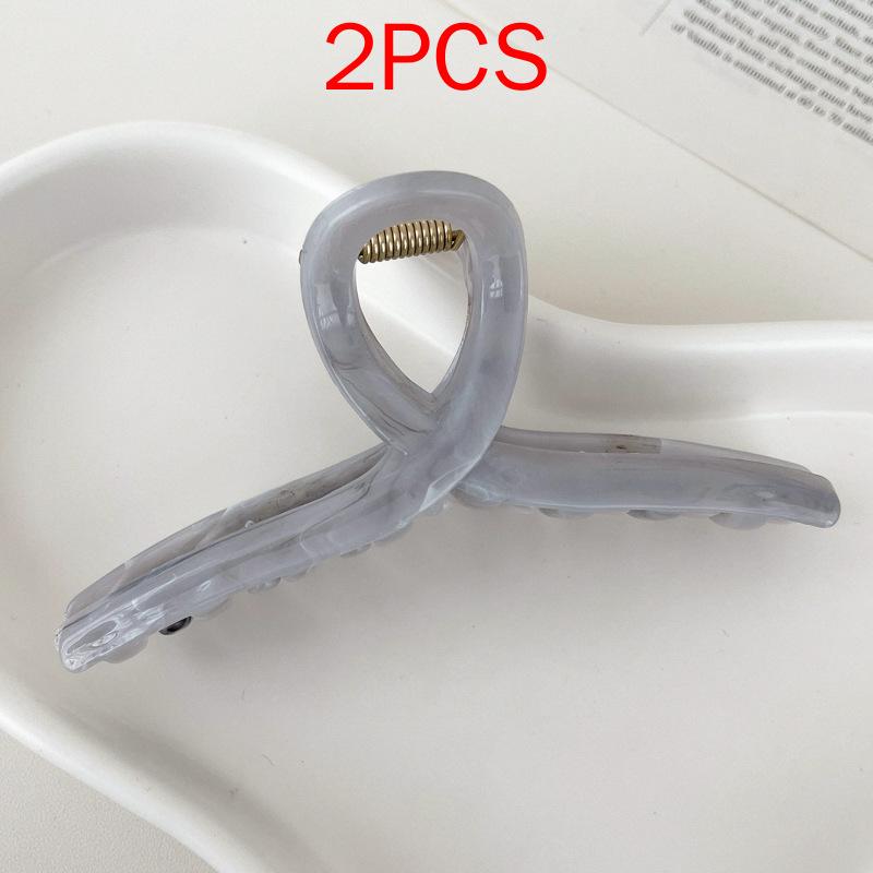 (87 Styles) 2pcs/ Set New Large Jelly Color Hair Clip Acrylic Hair Claw Shark Clamp For Women Girls Fashion Summer Updo Headwear Hair Accessories