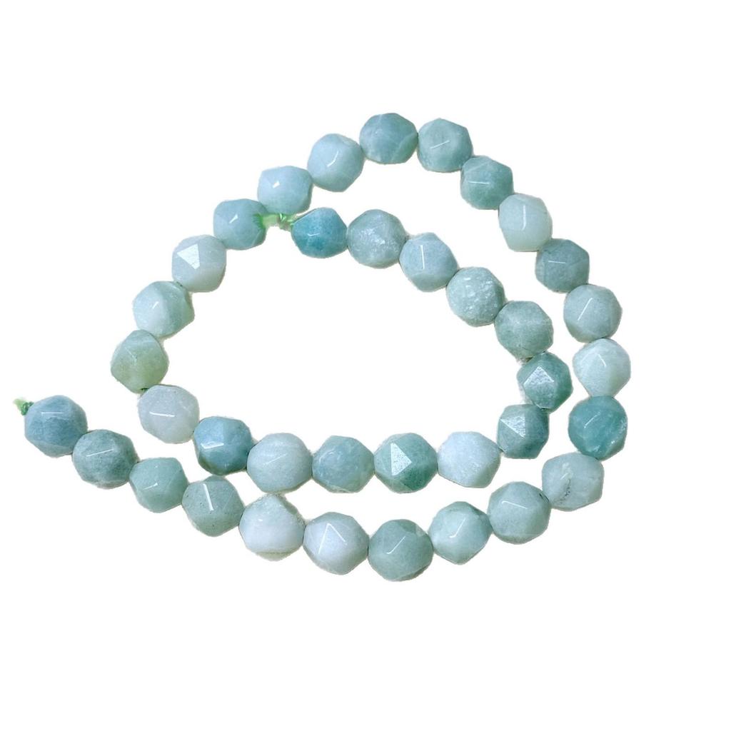 Versatile Diamond-Cut Natural Stone Beads for DIY Jewelry