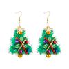 Tree Christmas Charming Earrings Vibrant Handmade Design Ideal For Holiday Gatherings