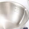 3 Pcs Stainless Steel Bowl 19x19x5cm Mixing Bowl With Measurement Marks Cooking 0.8L/1.2L/2L Kitchen Tableware Salad Bowls