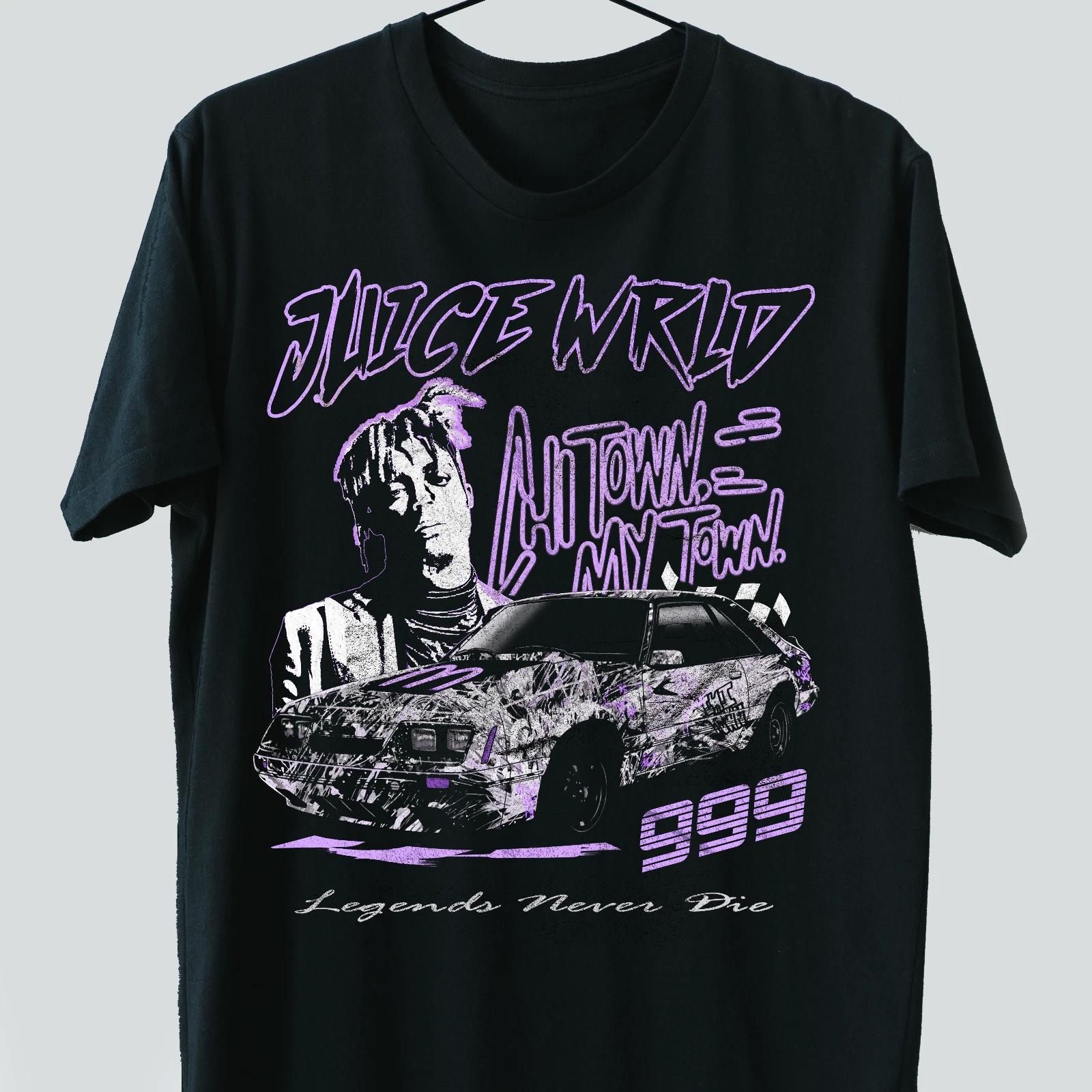 

Juice Wrld Rapper Chicago 1986 mustang artist dark rap t shirt unisex Black 999 XL