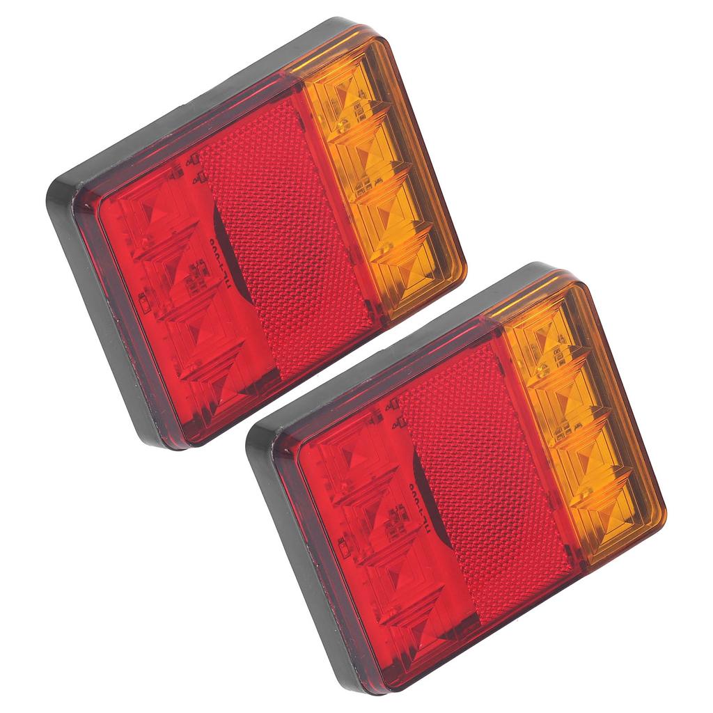 2pcs Tail Light 12V 8LED Rear Brake Light Turn Signal Lamp for Trailer Caravan UTE Camper ATV
