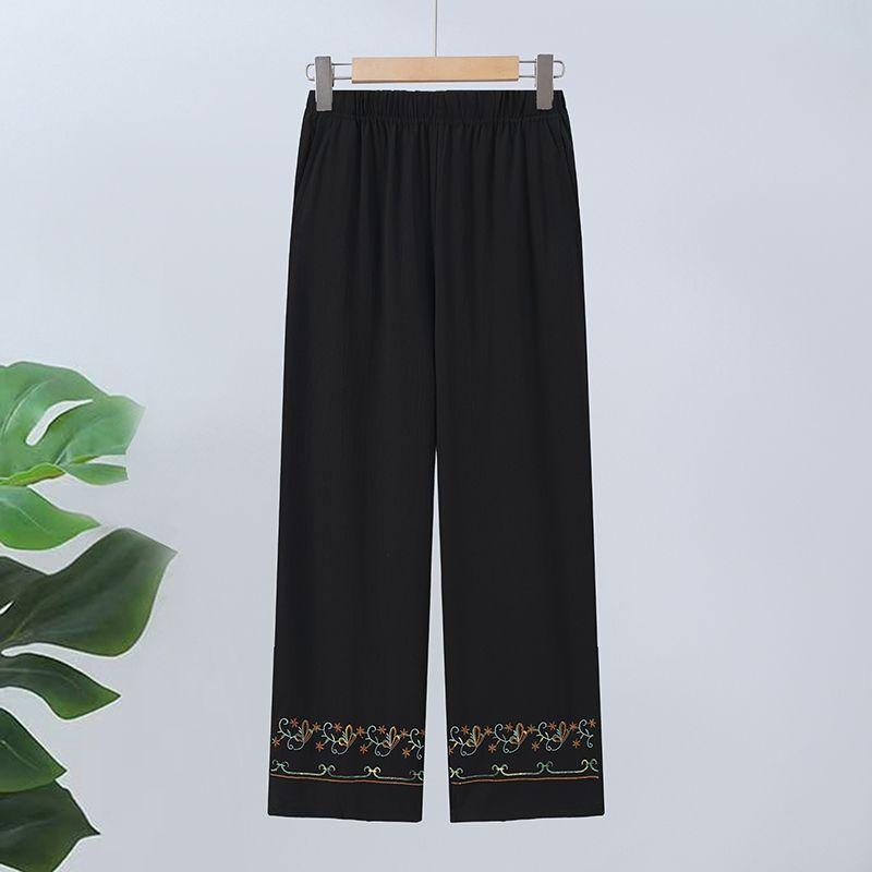 Summer Clothing New Women's Pants 9 Minutes Summer Pants Thin Loose Fit