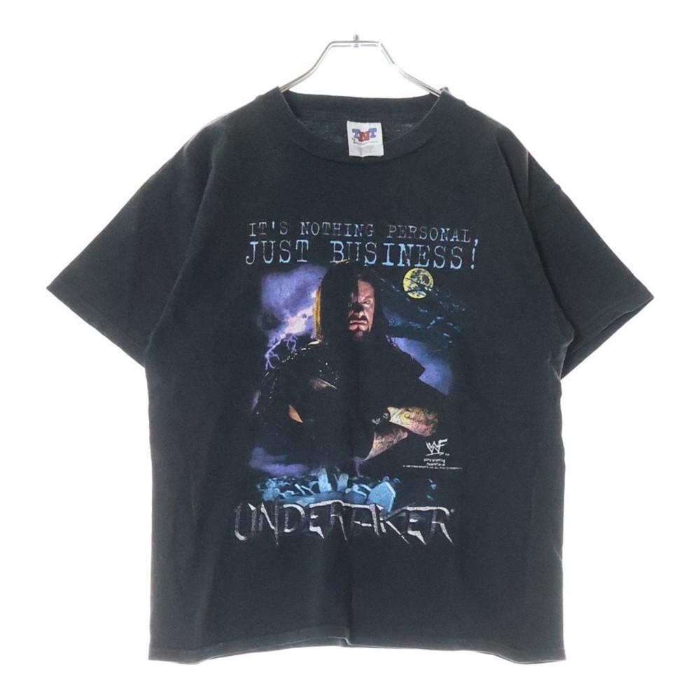VINTAGE UNDERTAKER MINISTRY OF DARKNESS 1999 Front Print Crew Neck Short Used b7 Unisex T-Shirt M