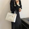 Autumn new trendy women's bag casual commuter bag simple texture bag retro shoulder oblique span bag handbag