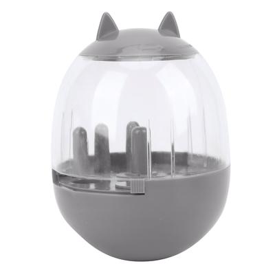 Dog Food Dispensing Toy Slow Eating Interactive Feeding Puzzle Toy for Pet Cats DogsGray