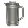 THERMOS TPJ-1601 Transparent Double-Layered Drink Pitcher, Black