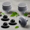 6 Pieces Perforated Strainer Screen Gray and Black Round Connector Piece ThreadedLooking Dome Plug