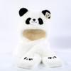 Soft Panda Plush Neck Pillow Simulation Panda Plush Hat Panda Plush Hand Puppet  Parent-child