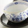 Narumi Milano Blue Teapot and Cup Set 11 Pieces Floral Design Japanese Ceramic Tea Set