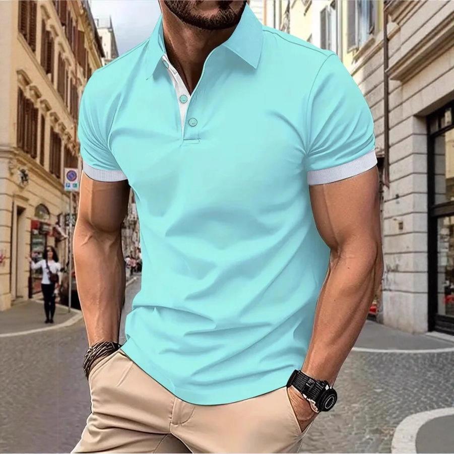 Men’s Trendy Summer Polo T-Shirt - Short Sleeve Fashion