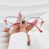 Cat-Eye Photochromic Glasses: Anti-Blue Light Metal Frame, Internet Celebrity Style