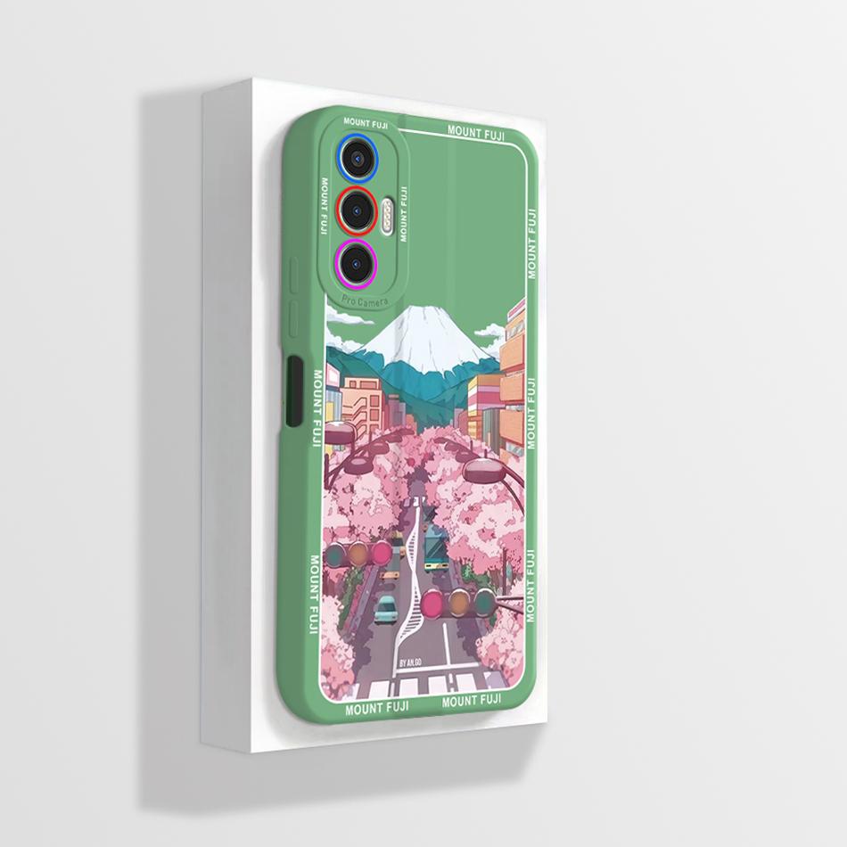 For Tecno Pova 3 Case Pova3 6.9inch Soft TPU Matte Camera Protective Flower Phone Cases For Tecno Pova 3 Fundas Cover LF7n Coque