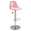 Modern Minimalist PET Transparent Swivel Bar Stool